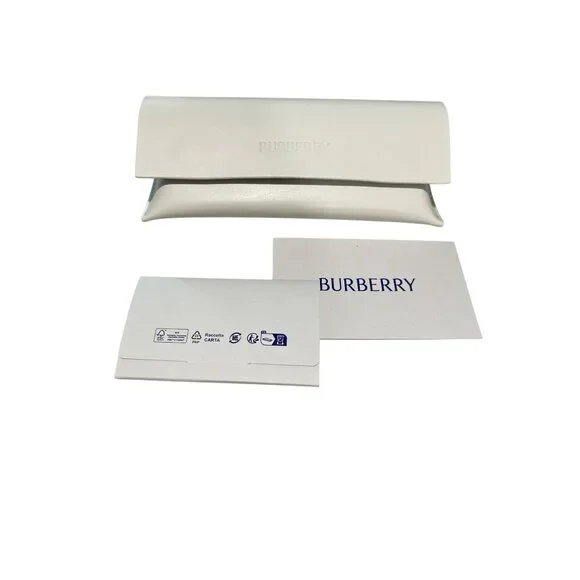 Burberry Eyeglasses B2291 3581 54mm Square Frame Gray & Blue Plaid Acetate New - Picture 10 of 10